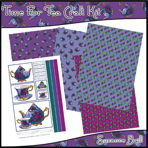 Time For Tea Craft Kit - The Printable Craft Shop