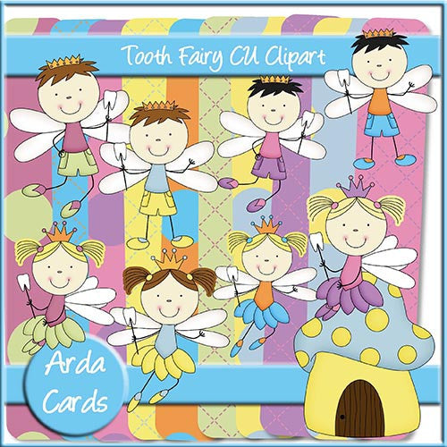 Tooth Fairies CU Graphics - The Printable Craft Shop