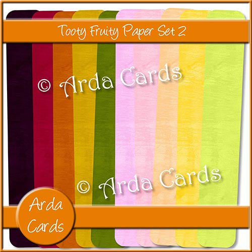 Tooty Fruity Paper Set 2 - The Printable Craft Shop