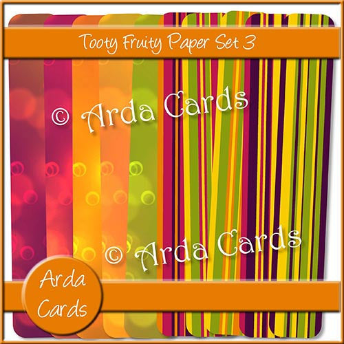 Tooty Fruity Paper Set 3 - The Printable Craft Shop