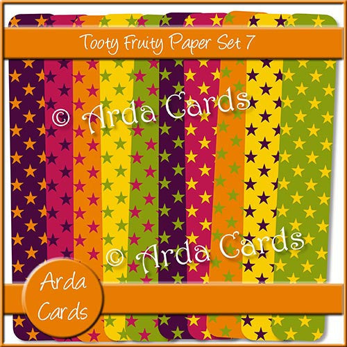 Tooty Fruity Paper Set 7 - The Printable Craft Shop