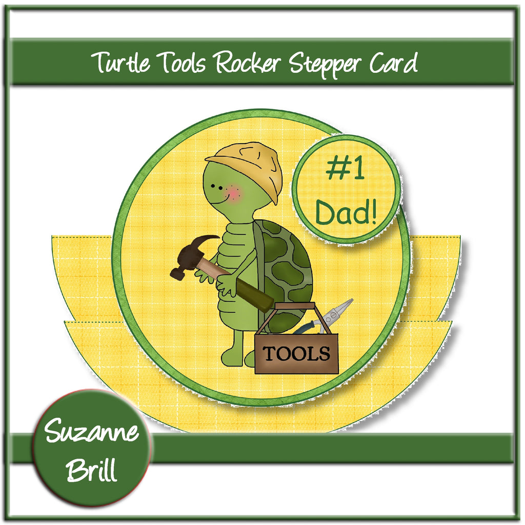 Turtle Tools Rocking Stepper Card - The Printable Craft Shop