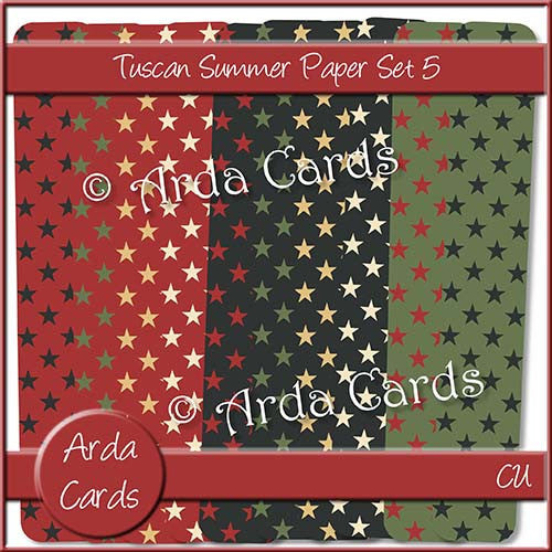 Tuscan Summer Paper Set 5 - The Printable Craft Shop