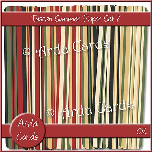 Tuscan Summer Paper Set 7 - The Printable Craft Shop