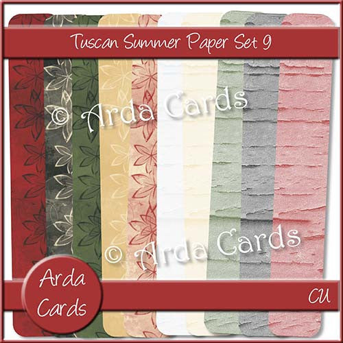 Tuscan Summer Paper Set 9 - The Printable Craft Shop