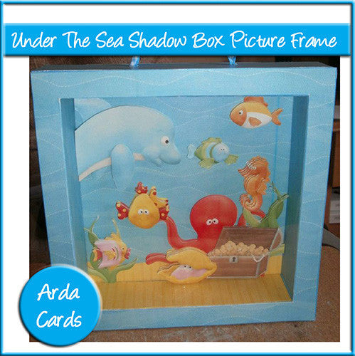 Under The Sea Shadow Box Picture Frame - The Printable Craft Shop