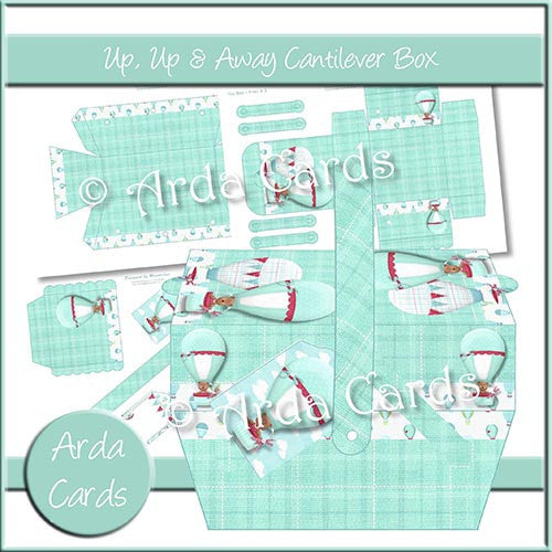 Up, Up & Away Cantilever Box - The Printable Craft Shop