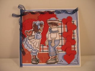 Raggedy Annie Loves Andy Valentines Clip Art - The Printable Craft Shop - 3