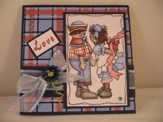 Raggedy Annie Loves Andy Valentines Clip Art - The Printable Craft Shop - 4