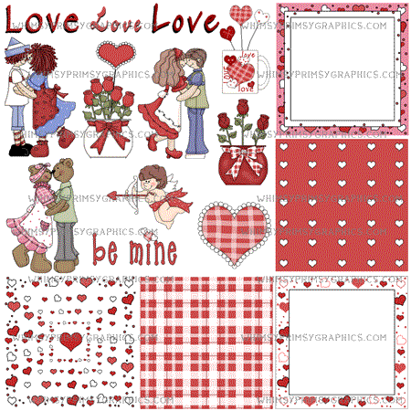 Valentines Clip Art - The Printable Craft Shop - 1