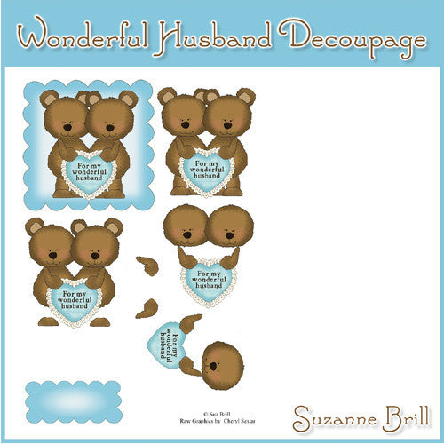 Wonderful Husband Decoupage - The Printable Craft Shop