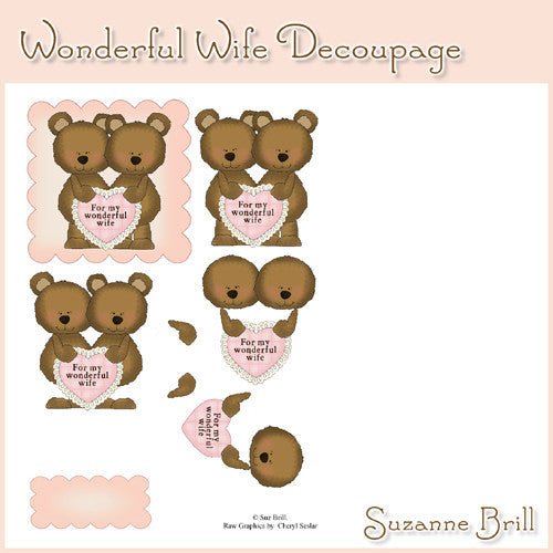Wonderful Wife Decoupage - The Printable Craft Shop